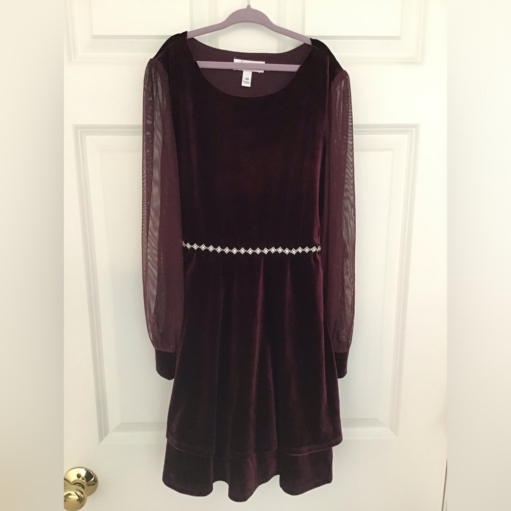 Girls holiday special occasion velvet dress size 10